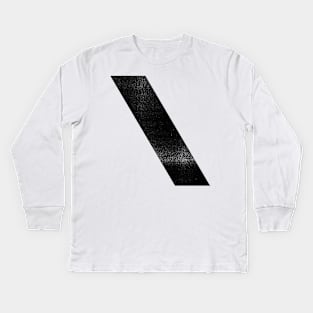 Backslash - Black Kids Long Sleeve T-Shirt